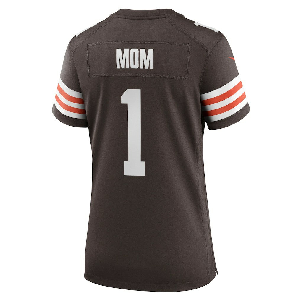 Cleveland Browns Number 1 Mom  Women's Game Jersey | NFL On sale