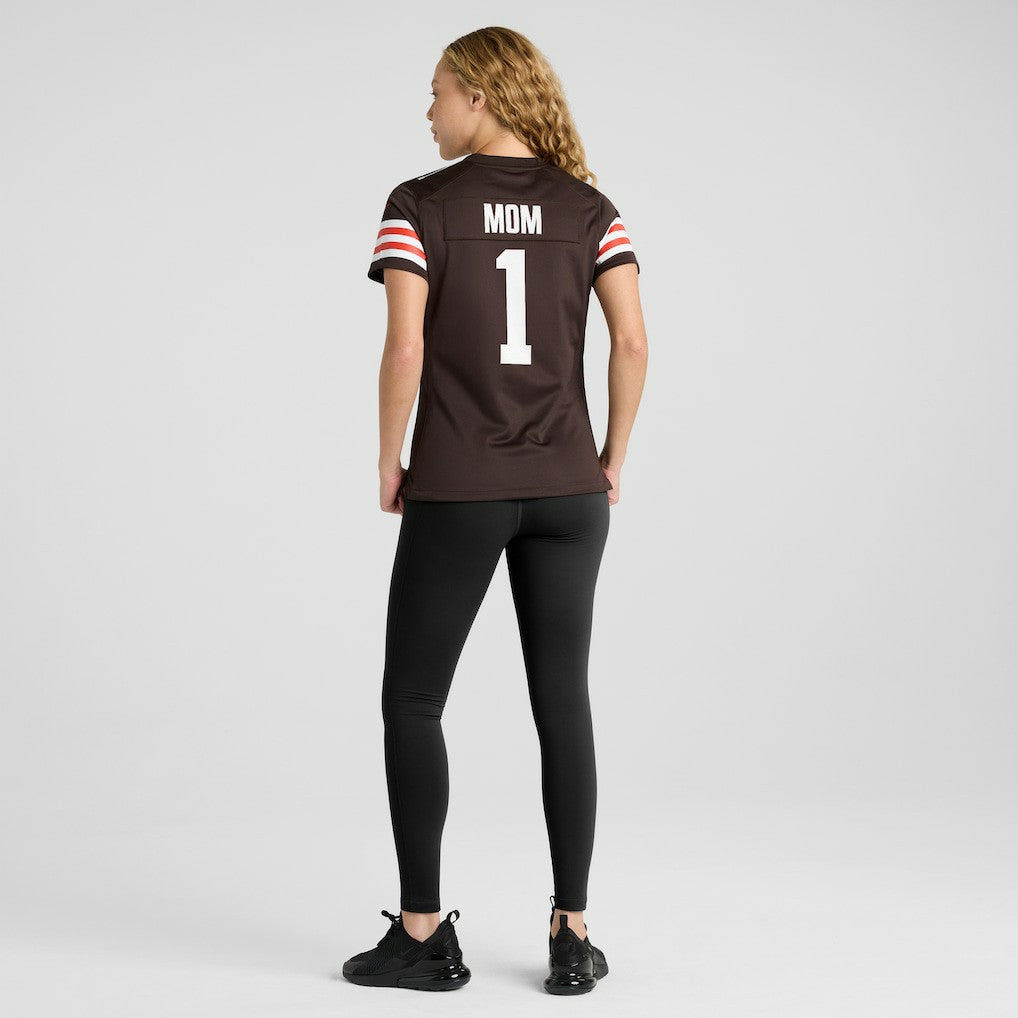 Cleveland Browns Number 1 Mom  Women's Game Jersey | NFL On sale
