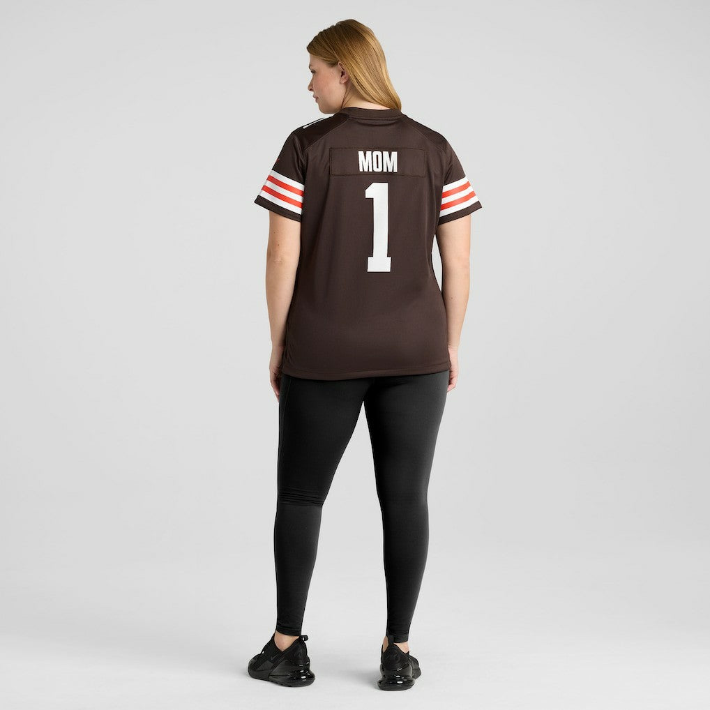 Cleveland Browns Number 1 Mom  Women's Game Jersey | NFL On sale