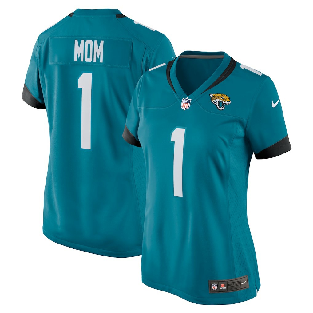 Jacksonville Jaguars Number 1 Mom  Women's Game Jersey | NFL New