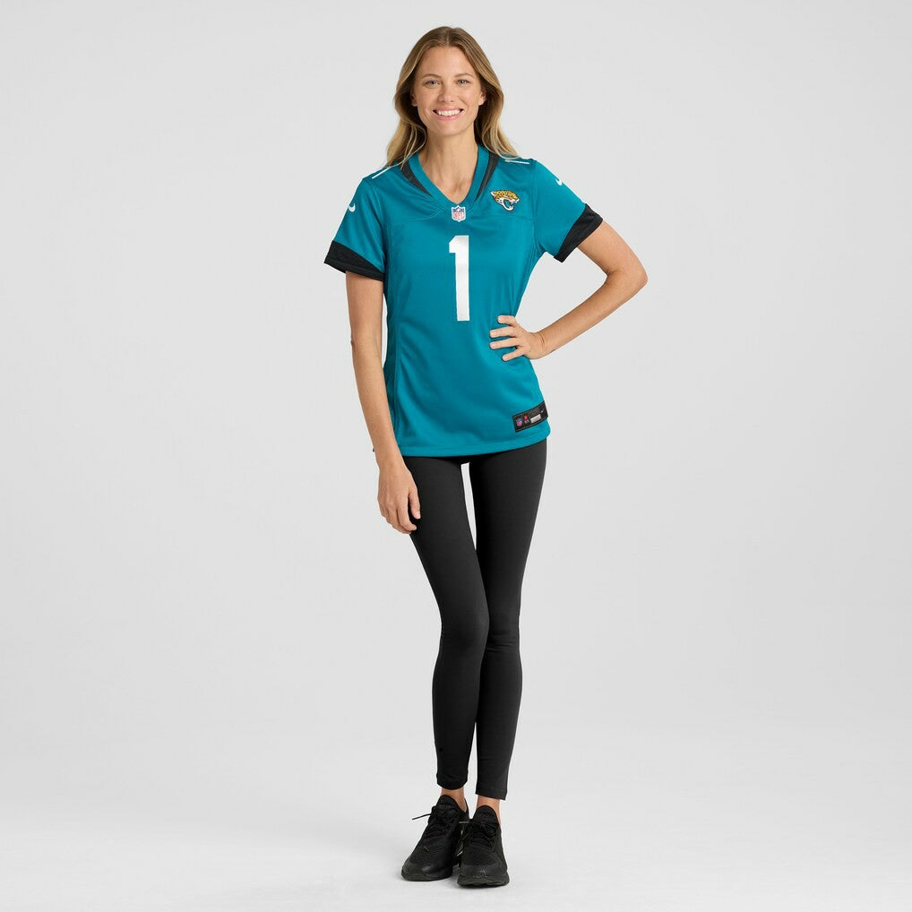 Jacksonville Jaguars Number 1 Mom  Women's Game Jersey | NFL New