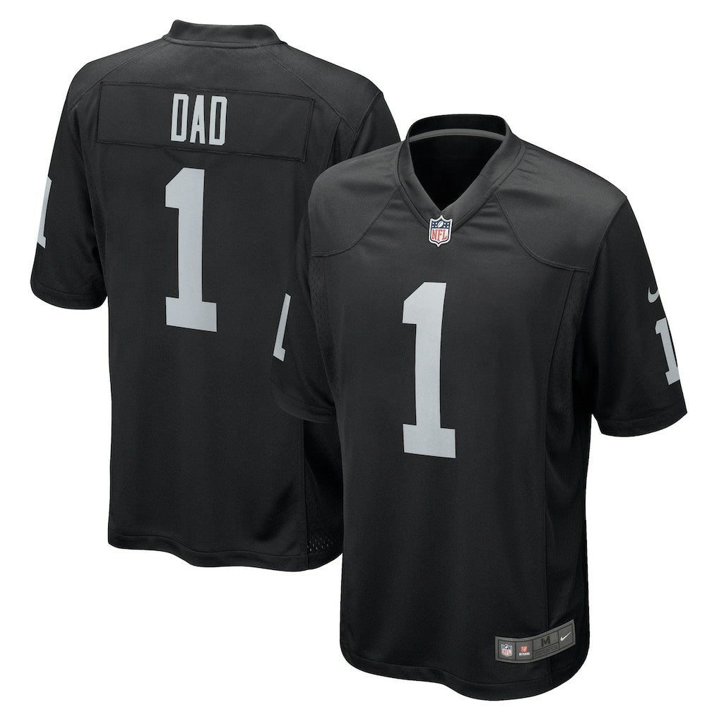 Las Vegas Raiders Number 1 Dad  Game Jersey | NFL Sale