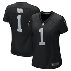 Las Vegas Raiders Number 1 Mom  Women's Game Jersey | NFL Outlet