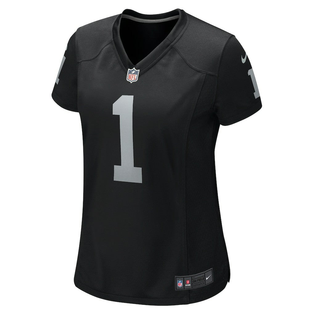 Las Vegas Raiders Number 1 Mom  Women's Game Jersey | NFL Outlet