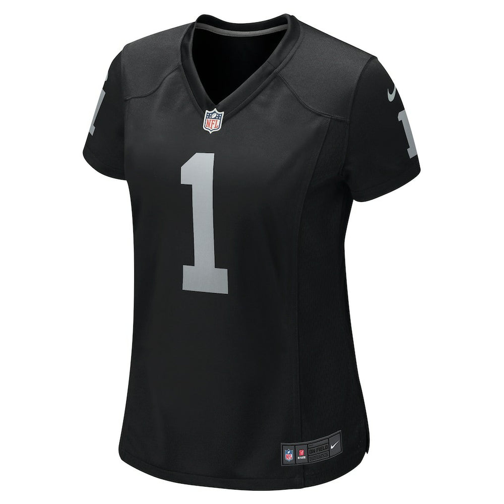 Las Vegas Raiders Number 1 Mom  Women's Game Jersey | NFL Outlet