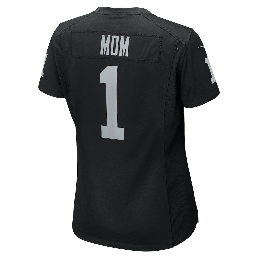Las Vegas Raiders Number 1 Mom  Women's Game Jersey | NFL Outlet