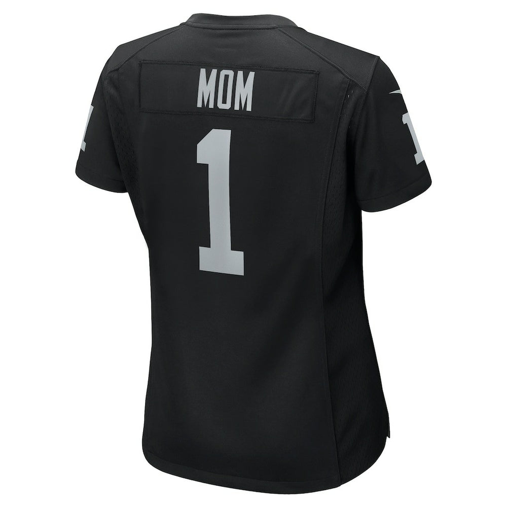 Las Vegas Raiders Number 1 Mom  Women's Game Jersey | NFL Outlet