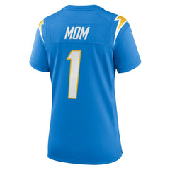 Los Angeles Chargers Number 1 Mom  Women's Game Jersey | NFL Hot
