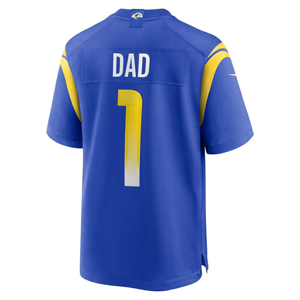 Los Angeles Rams Number 1 Dad  Game Jersey | NFL New