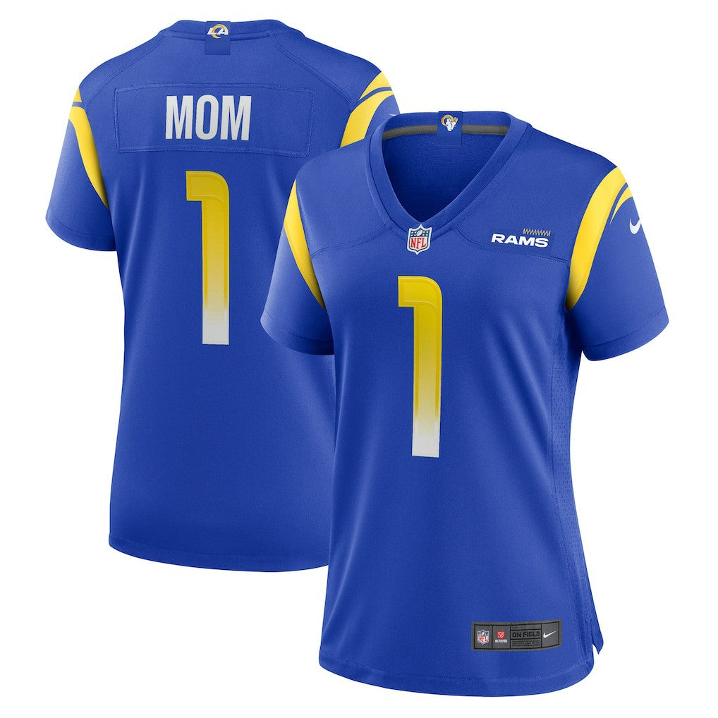 Los Angeles Rams Number 1 Mom  Women's Game Jersey | NFL On sale