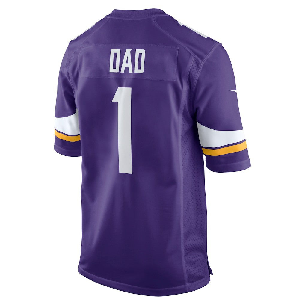 Minnesota Vikings Number 1 Dad  Game Jersey | NFL Sale