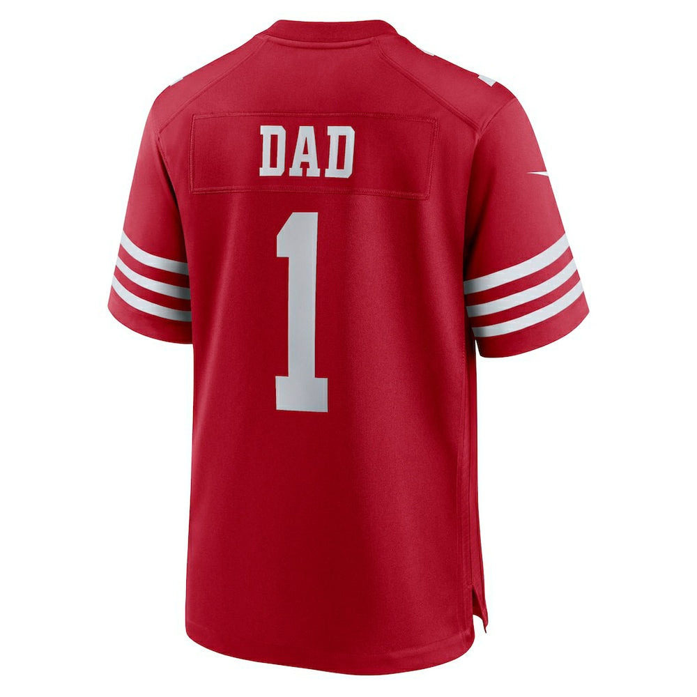 San Francisco 49ers Number 1 Dad  Game Jersey | NFL Hot