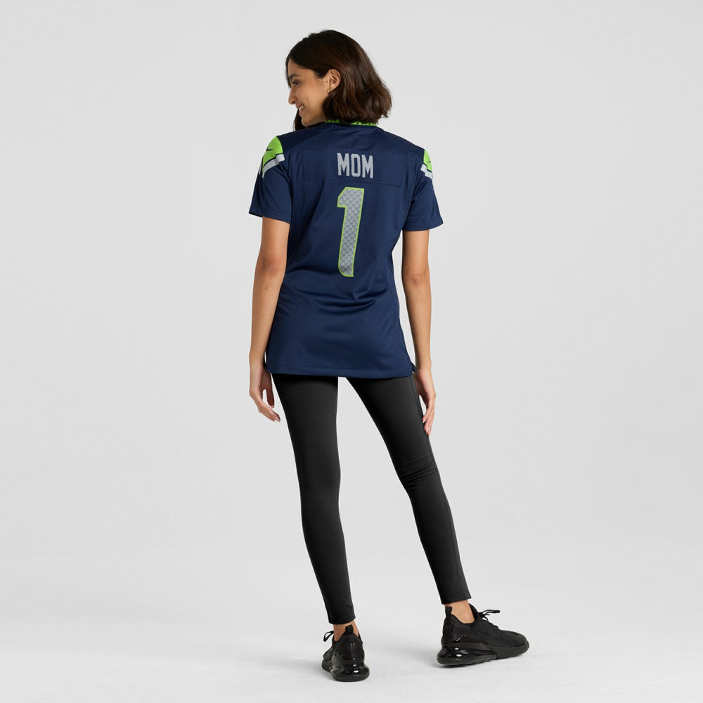 Seattle Seahawks Number 1 Mom  Women's Game Jersey | NFL Near me