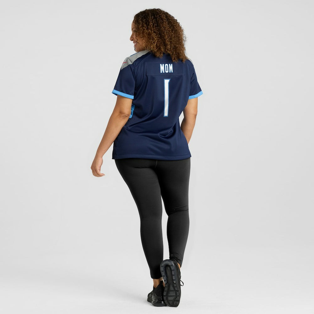 Tennessee Titans Number 1 Mom  Women's Game Jersey | NFL Outlet
