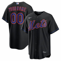 New York Mets Nike Alternate Replica Custom Jersey - MLB Jerseys
