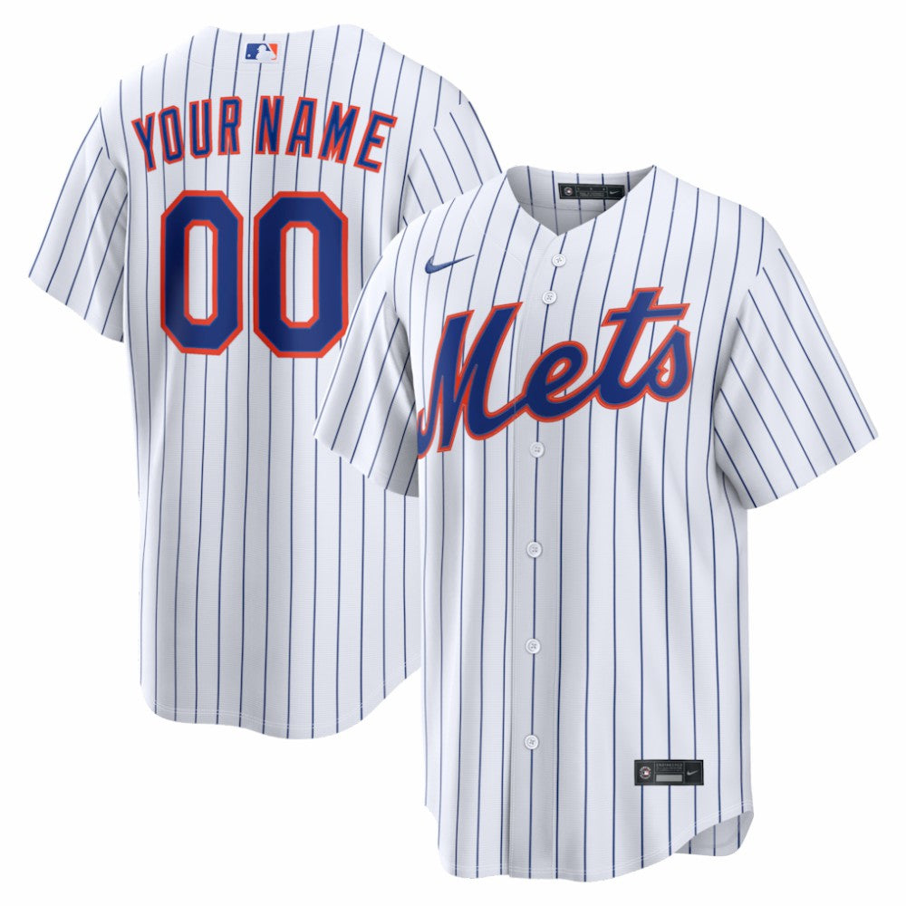 New York Mets Nike Home Replica Custom Jersey - MLB Jerseys
