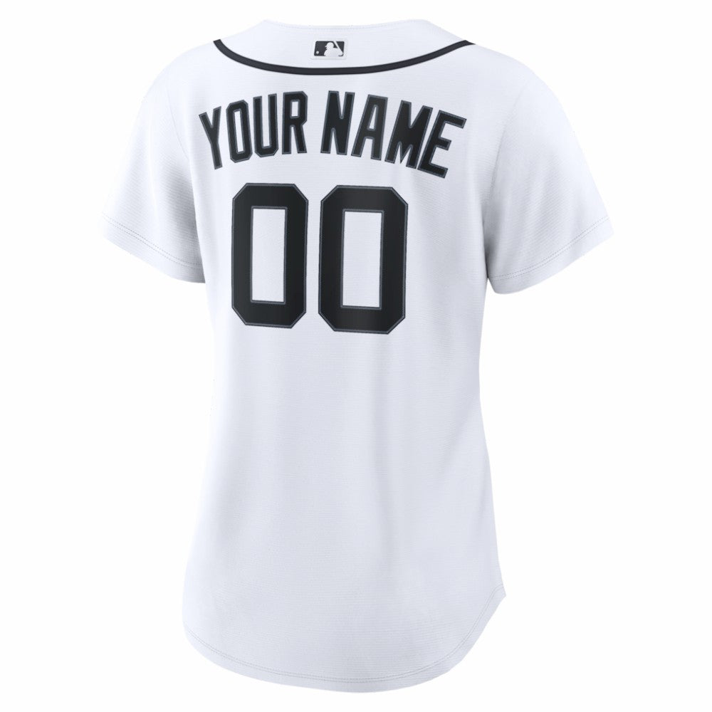 Detroit Tigers Nike Women's Home Replica Custom Jersey - MLB Jerseys