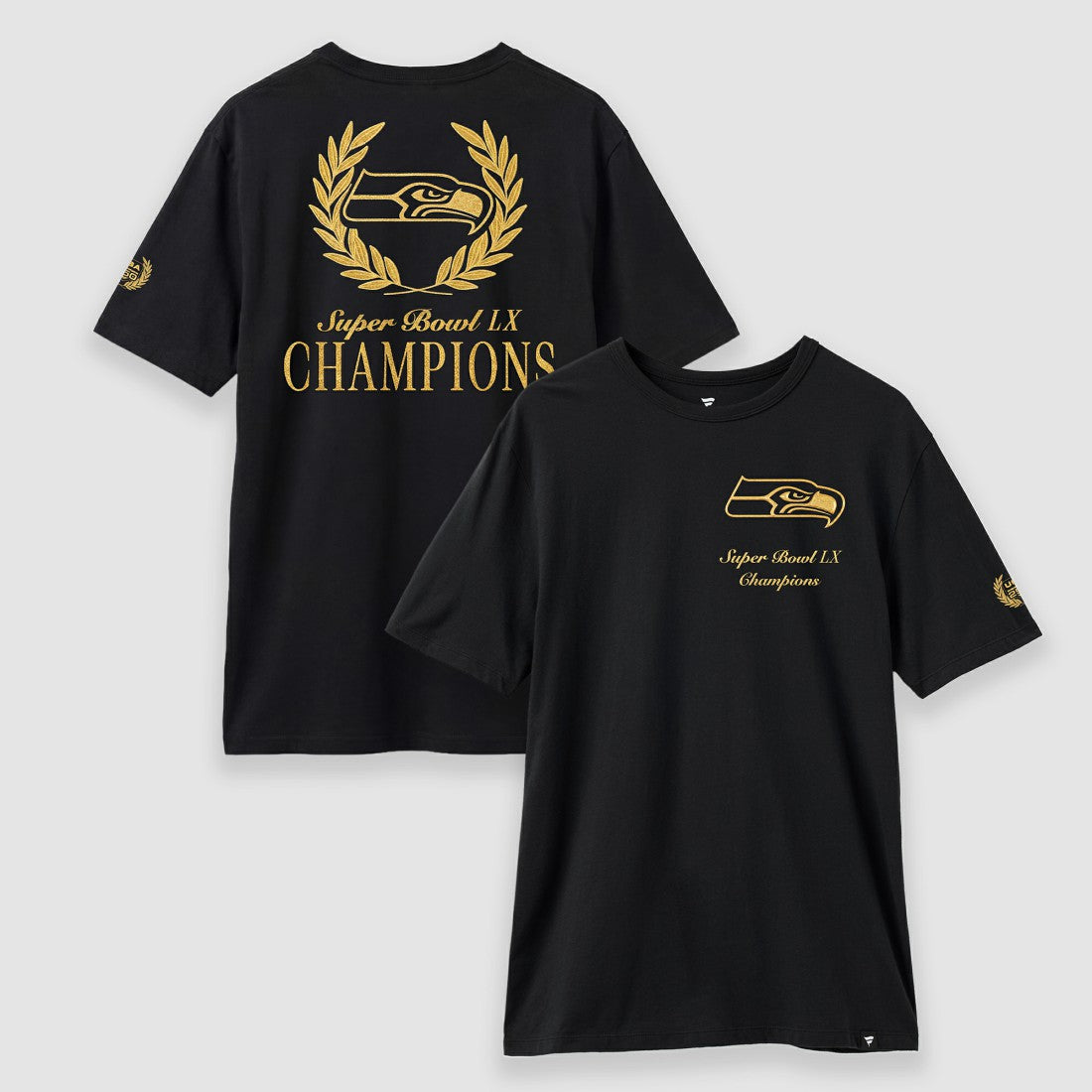 Seattle Seahawks Super Bowl LX Champions USA 250 NFL Gold Standard T-Shirt | NFL On sale