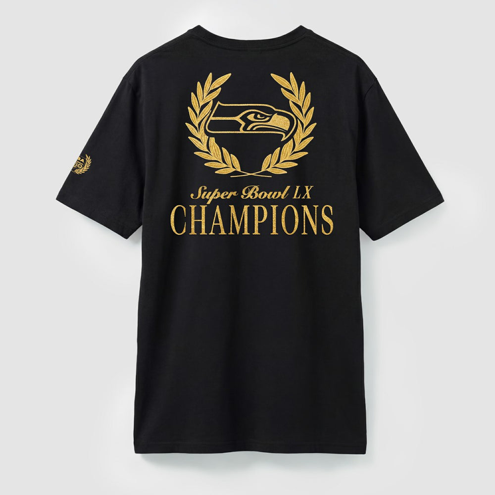 Seattle Seahawks Super Bowl LX Champions USA 250 NFL Gold Standard T-Shirt | NFL On sale