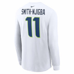 Seattle Seahawks Jaxon Smith-Njigba  Super Bowl LX Champions Patch Name & Number Long Sleeve T-Shirt | NFL Outlet