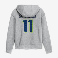 Seattle Seahawks Jaxon Smith-Njigba  Women's Super Bowl LX Champions Patch Name & Number Hoodie | NFL Hot