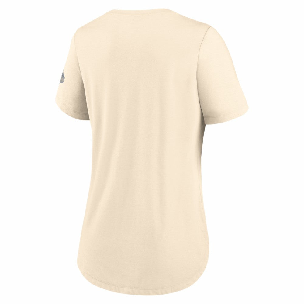 Los Angeles Dodgers Nike Women's 2026 Gold Collection Tri-Blend Wordmark T-Shirt - MLB T-shirts