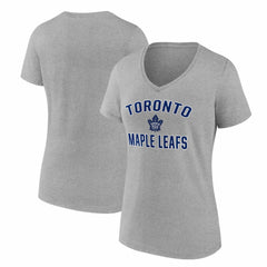 Toronto Maple Leafs Logo Athletic Women's Arch Victory V-Neck T-Shirt -  NHL T-shirts