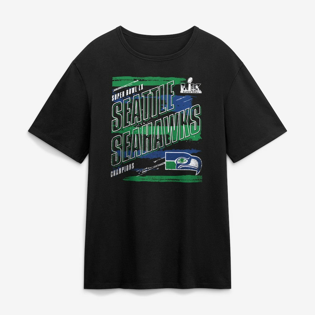 Seattle Seahawks Super Bowl LX Champions Classic Stripes Legacy T-Shirt | NFL New