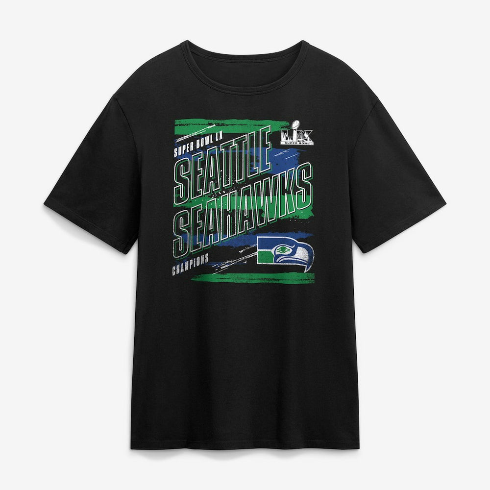 Seattle Seahawks Super Bowl LX Champions Classic Stripes Legacy T-Shirt | NFL New