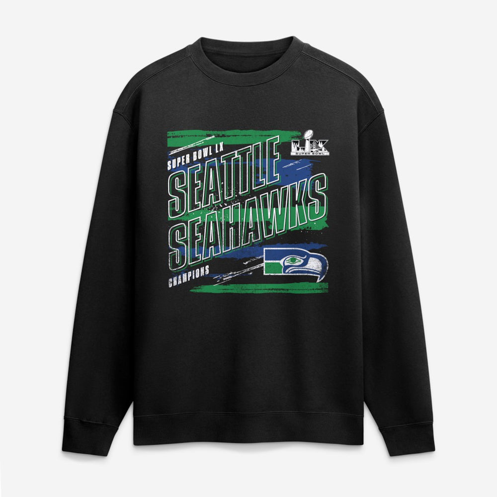 Seattle Seahawks Super Bowl LX Champions Classic Stripes Legacy Fleece Sweatshirt | NFL US