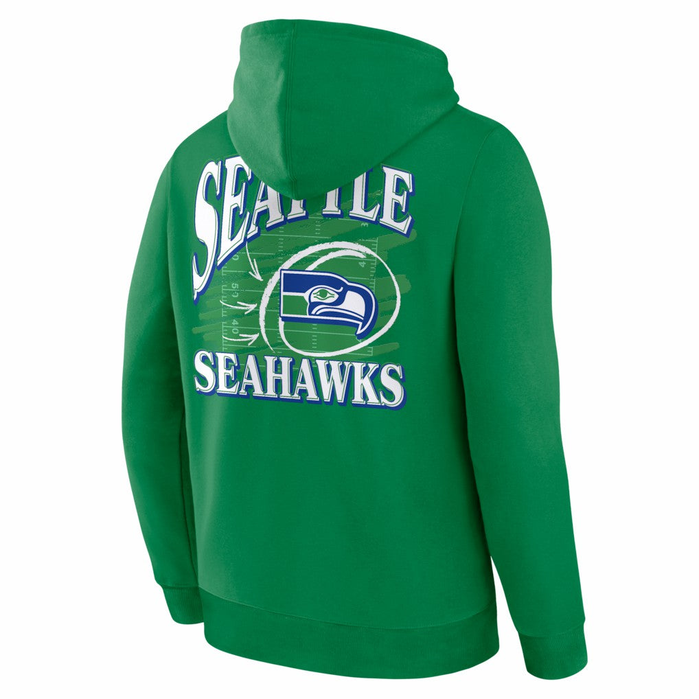 Seattle Seahawks Classic Scribble Legacy Fleece Hoodie | NFL Online