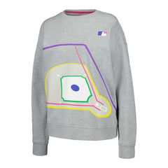Terez MLB Women's Baseball Field Pullover Sweatshirt - MLB Pullover