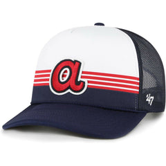 Atlanta Braves '47 Lift Off Foam Front Mesh Trucker Adjustable Hat - MLB Hats