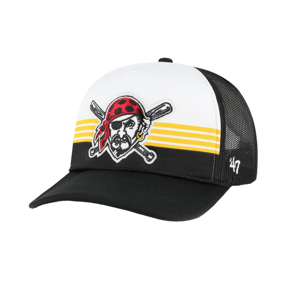 Pittsburgh Pirates '47 Lift Off Foam Front Mesh Trucker Adjustable Hat - MLB Hats