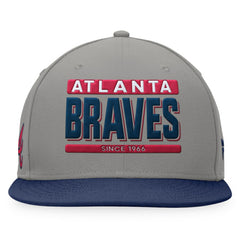 Atlanta Braves Fanatics Line Drive Two-Tone Snapback Hat - MLB Hats