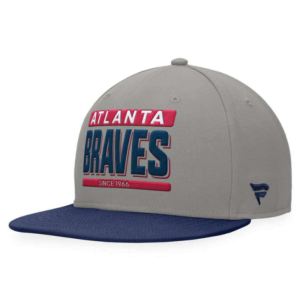 Atlanta Braves Fanatics Line Drive Two-Tone Snapback Hat - MLB Hats