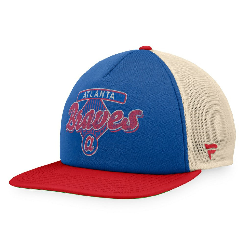 Atlanta Braves Fanatics Cooperstown Collection Talley Foam Trucker Snapback Hat - MLB Hats