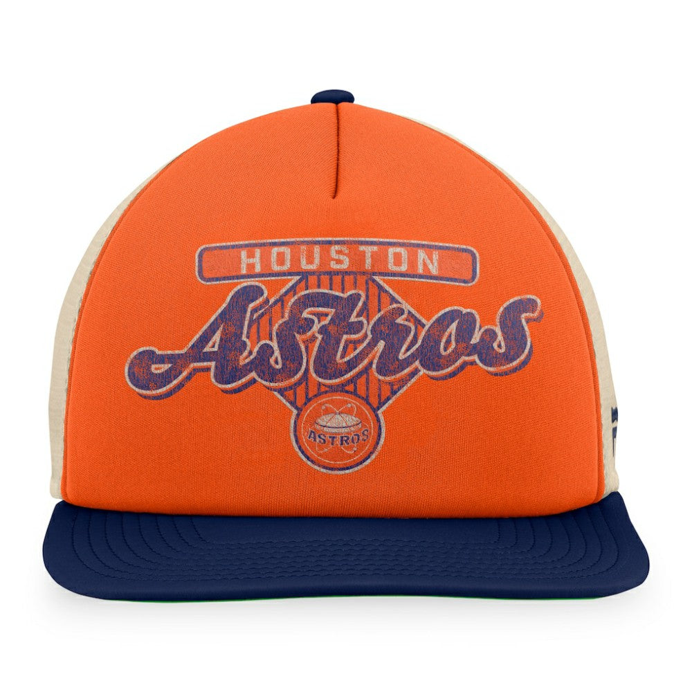 Houston Astros Fanatics Cooperstown Collection Talley Foam Trucker Snapback Hat - MLB Hats