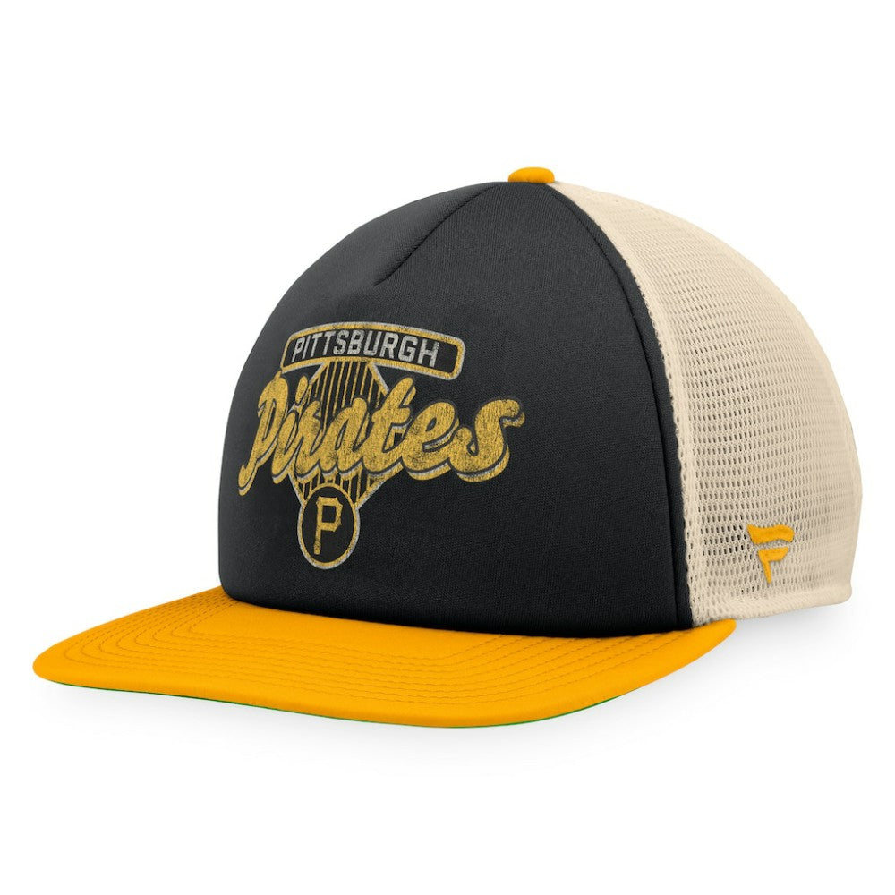Pittsburgh Pirates Fanatics Cooperstown Collection Talley Foam Trucker Snapback Hat - MLB Hats