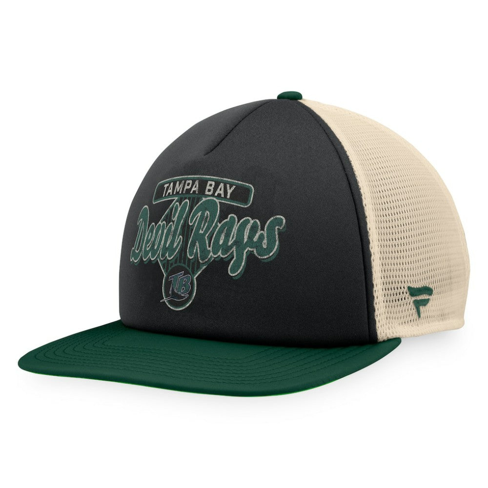 Tampa Bay Rays Fanatics Cooperstown Collection Talley Foam Trucker Snapback Hat - MLB Hats