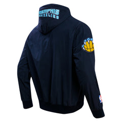 Navy Memphis Grizzlies Pro Standard Hybrid Full-Zip Hoodie | NBA