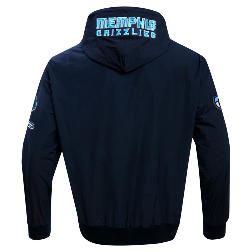 Navy Memphis Grizzlies Pro Standard Hybrid Full-Zip Hoodie | NBA