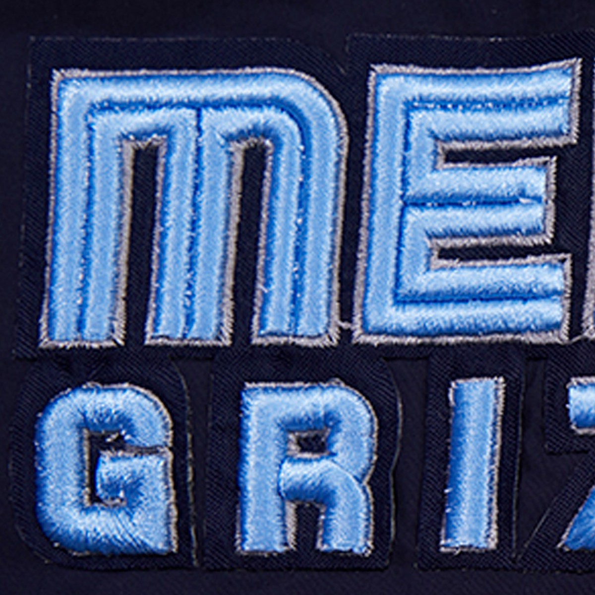 Navy Memphis Grizzlies Pro Standard Hybrid Full-Zip Hoodie | NBA