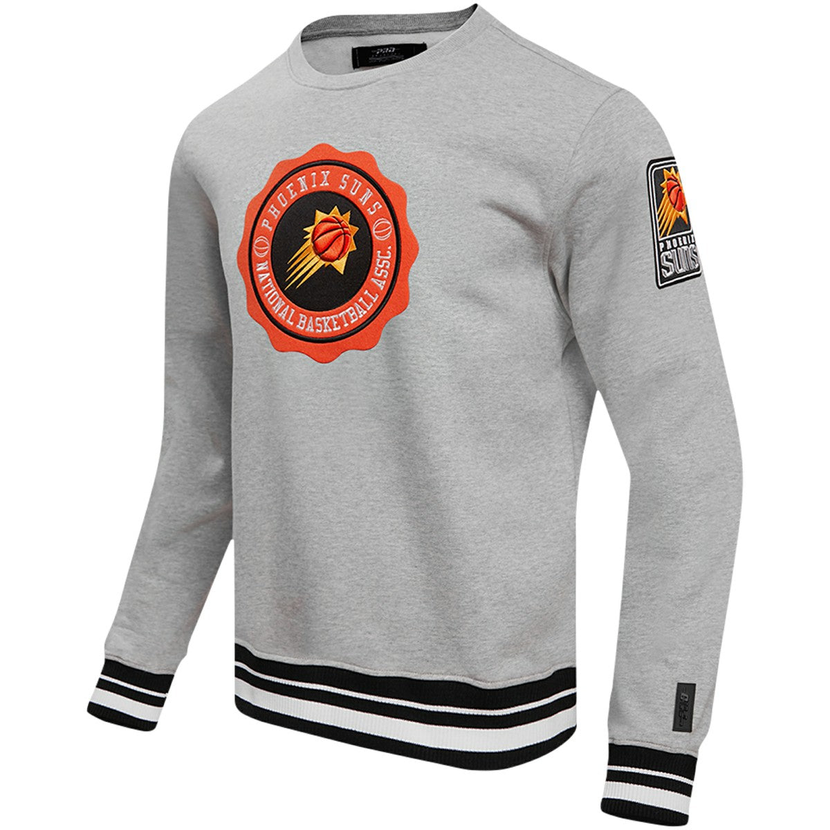 Heather Gray Phoenix Suns Pro Standard Crest Emblem Pullover Sweatshirt | NBA