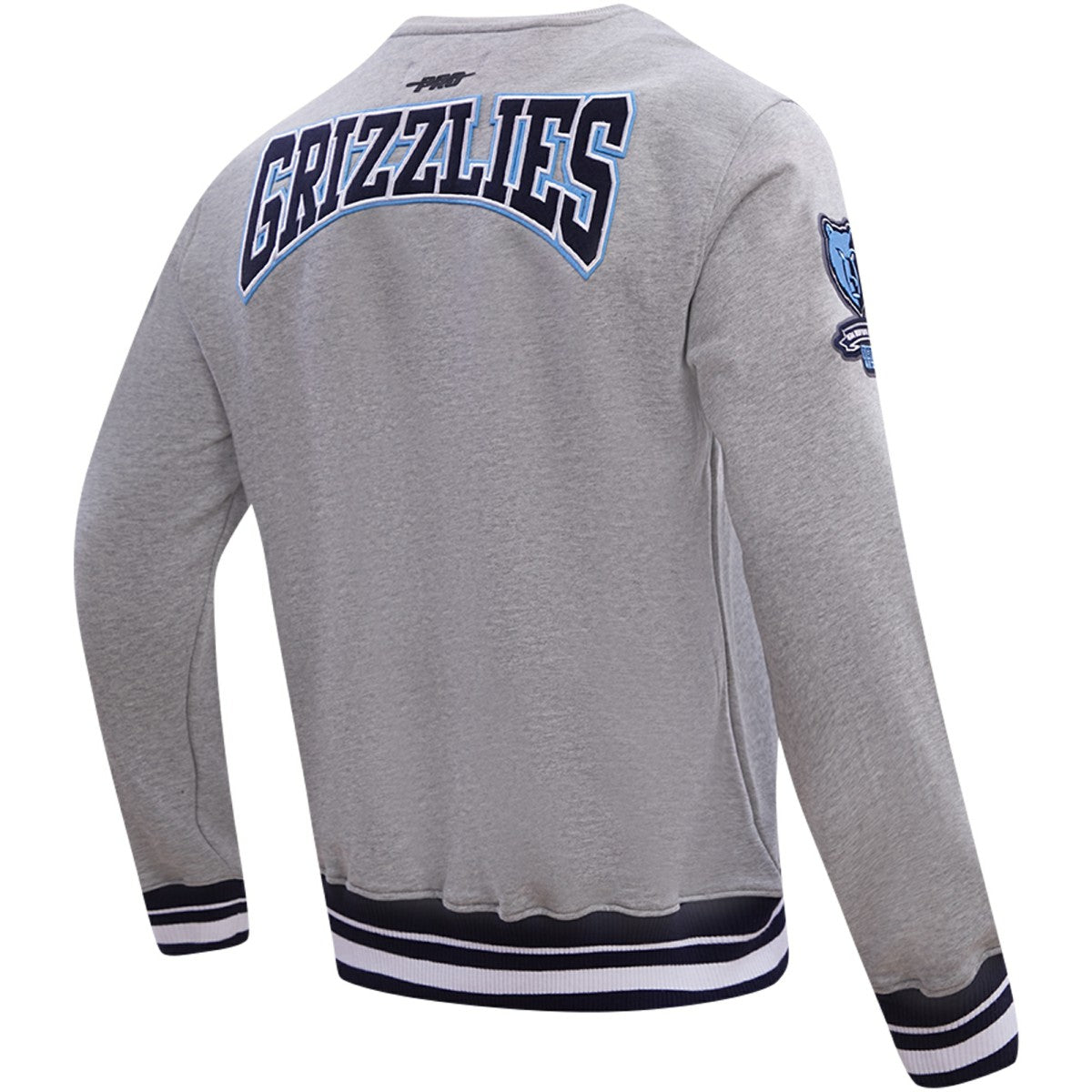 Heather Gray Memphis Grizzlies Pro Standard Crest Emblem Pullover Sweatshirt | NBA