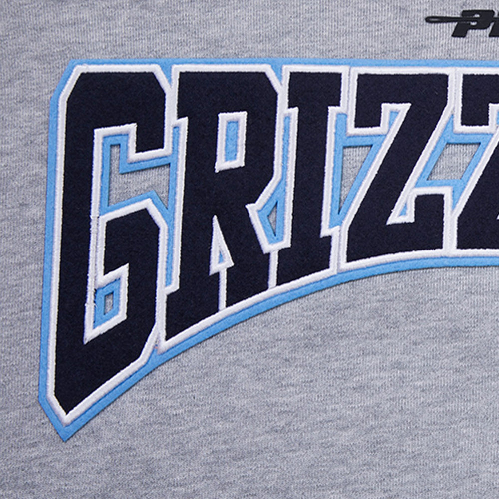 Heather Gray Memphis Grizzlies Pro Standard Crest Emblem Pullover Sweatshirt | NBA