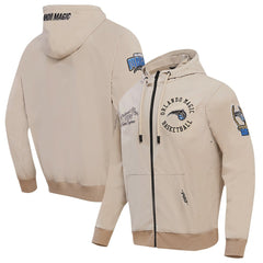 Khaki Orlando Magic Pro Standard Hybrid Full-Zip Hoodie | NBA