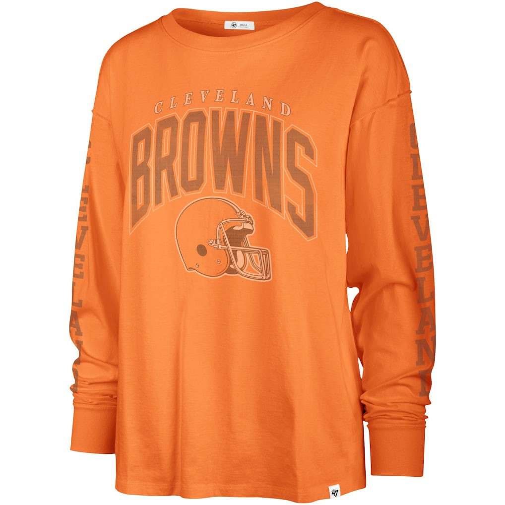 Cleveland Browns '47 Women's Tom Cat Lightweight Long Sleeve T-Shirt | NFL Hot