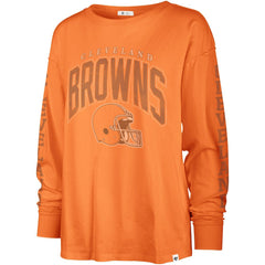 Cleveland Browns '47 Women's Tom Cat Lightweight Long Sleeve T-Shirt | NFL Hot