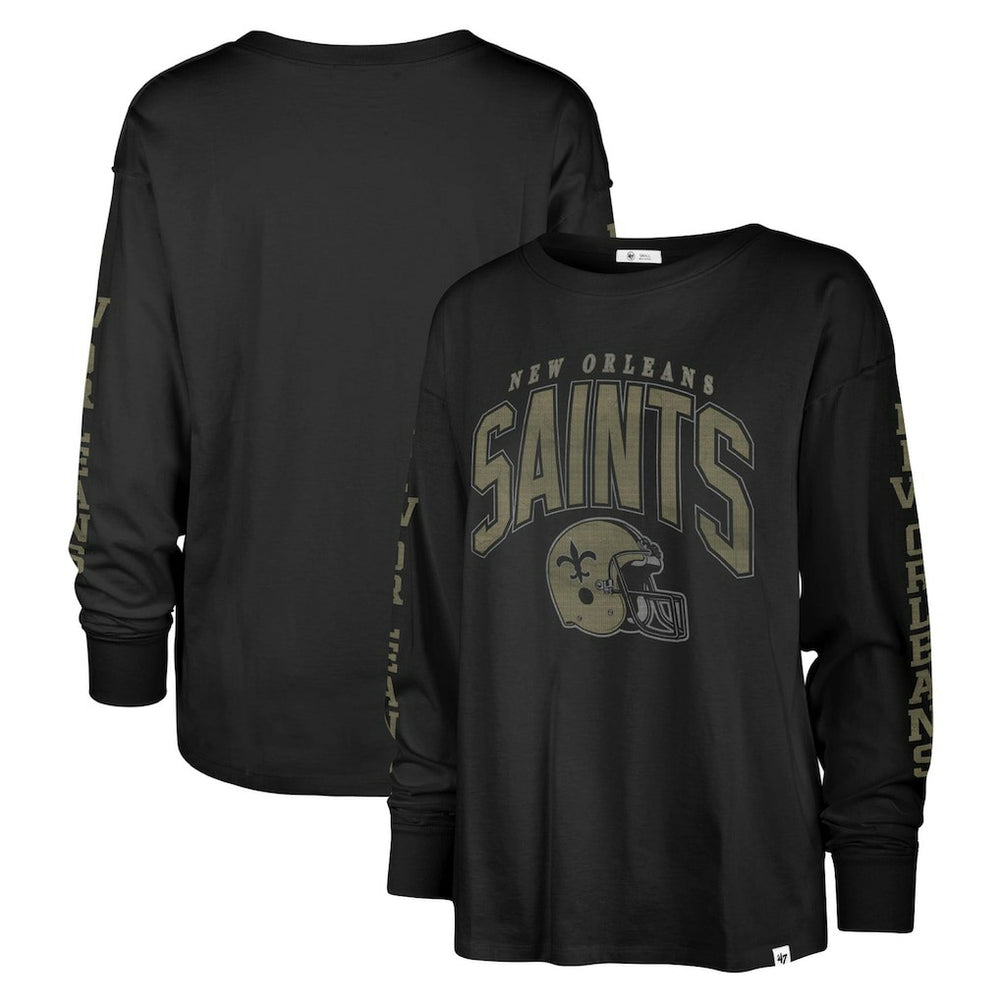 New Orleans Saints '47 Women's Tom Cat Lightweight Long Sleeve T-Shirt | NFL Online